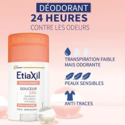 Etiaxil Déodorant Stick Douceur Sans Aluminium