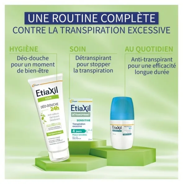 Etiaxil Déo-douche 24h Citron jaune et litsée