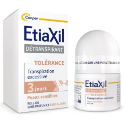 Etiaxil Détranspirant Tolérance Transpiration excessive roll-on