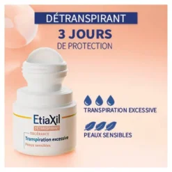 Etiaxil Détranspirant Tolérance Transpiration excessive roll-on