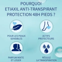 Etiaxil Pieds déodorant anti transpirant 48h