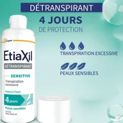 Etiaxil Pieds détranspirant peaux sensibles lotion