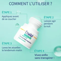 Etiaxil Sensitive Aisselles détranspirant roll-on
