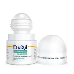 Etiaxil Sensitive Aisselles détranspirant roll-on