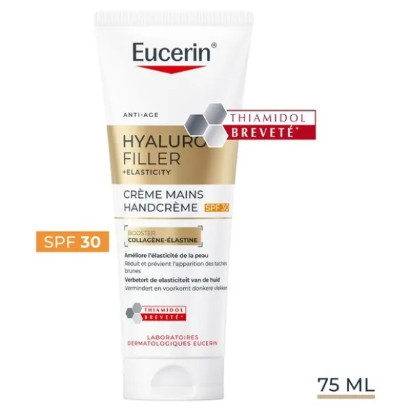 Eucerin Hyaluron Filler + Elasticity Crème mains SPF 30