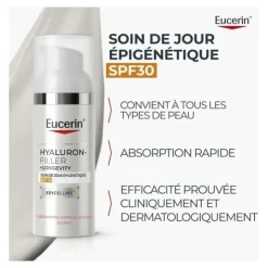Eucerin Hyaluron Filler + Longevity Soin de jour épigénétique SPF 30