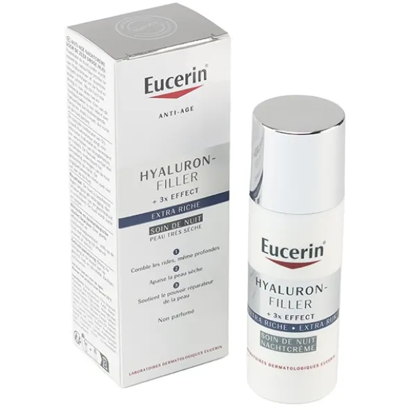Eucerin Hyaluron Filler +3x effect soin de nuit extra-riche
