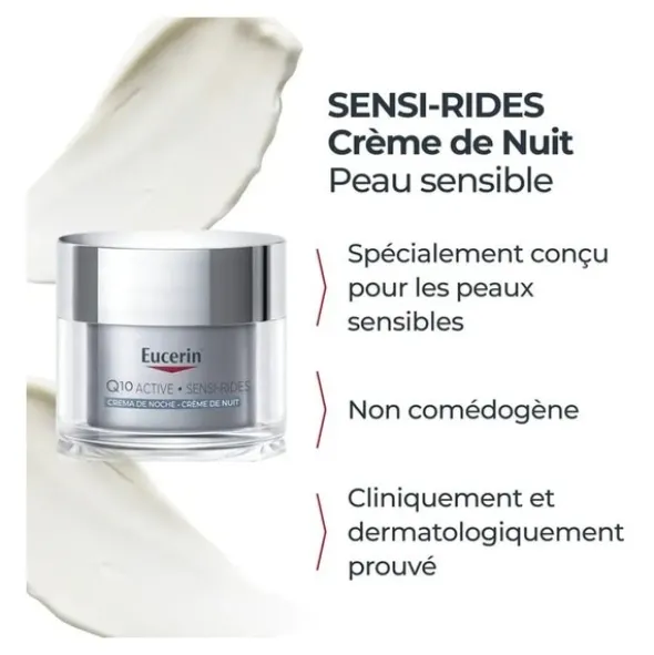 Eucerin Sensi-rides crème de nuit anti-rides