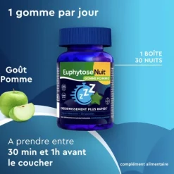 Euphytose Nuit gummies pomme