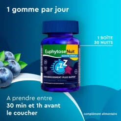 Euphytose Nuit myrtille gummies
