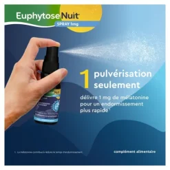 Euphytose Nuit spray mélatonine 1 mg