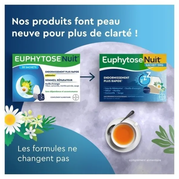 Euphytose Nuit tisane sachets