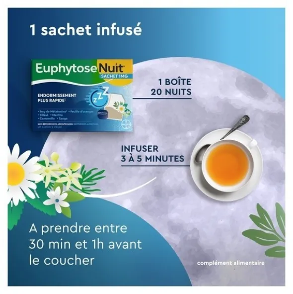 Euphytose Nuit tisane sachets