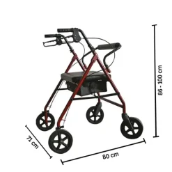 Euromédis Rollator 4 roues bariatrique