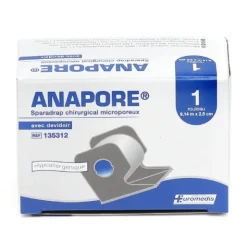 Euromedis Anapore sparadrap chirurgical 2,5 cm x 9,14 m