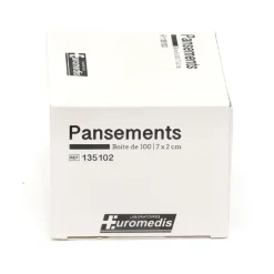 Euromedis pansements 7 cm x 2 cm