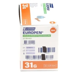 Europen aiguille pour stylo à insuline x 100