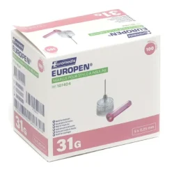 Europen aiguille pour stylo à insuline x 100