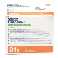 Europen aiguille pour stylo à insuline x 100