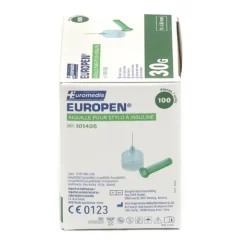 Europen aiguille pour stylo à insuline x 100