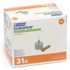 Europen aiguille pour stylo à insuline x 100