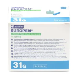 Europen aiguille pour stylo à insuline x 100