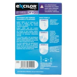 Excilor Verrue traitement par cryothérapie