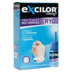 Excilor Verrue traitement par cryothérapie
