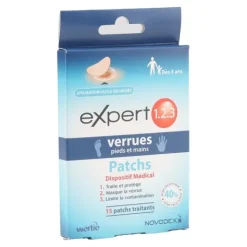 Expert 123 Patchs verrues pieds et mains