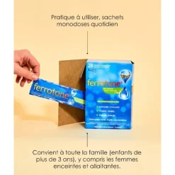 Ferrotone Vitamine C à la pomme sachets