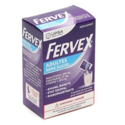 Fervex Adulte sans sucre état grippal sachets