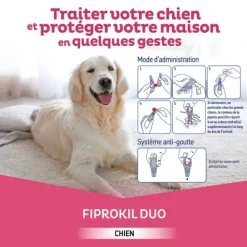 Fiprokil Duo Chien Pipette anti puce