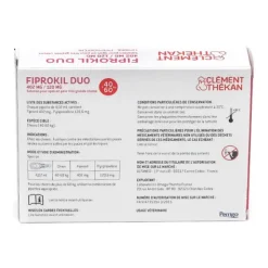 Fiprokil Duo Chien Pipette anti puce