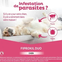 Fiprokil Duo Chien Pipette anti puce