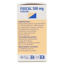 Fixical 500 mg comprimés à sucer ou à croquer