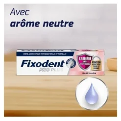 Fixodent Pro Plus Crème adhésive anti-particules