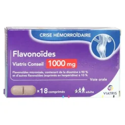 Flavonoides 1000 mg Viatris comprimé crise hémorroïdaire