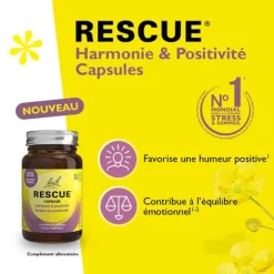 Fleurs de Bach Rescue Capsules Harmonie et Positivité