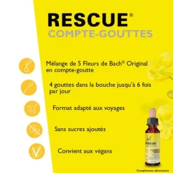 Fleurs de Bach Rescue gouttes anti stress