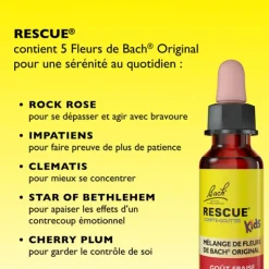 Fleurs de Bach Rescue Kids gouttes fraise