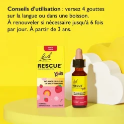 Fleurs de Bach Rescue Kids gouttes fraise