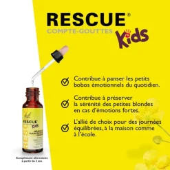 Fleurs de Bach Rescue Kids gouttes buvables