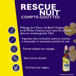 Fleurs de Bach Rescue Nuit gouttes buvables