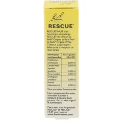 Fleurs de Bach Rescue Nuit gouttes buvables