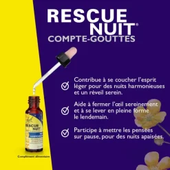 Fleurs de Bach Rescue Nuit gouttes buvables
