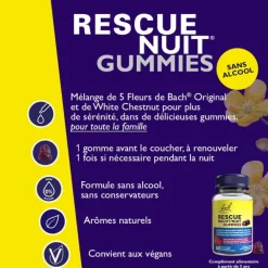 Fleurs de Bach Rescue Nuit gummies