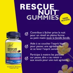 Fleurs de Bach Rescue Nuit gummies