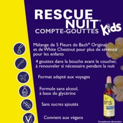 Fleurs de Bach Rescue Nuit Kids gouttes buvables