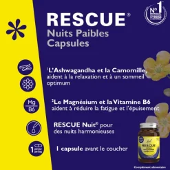 Fleurs de Bach Rescue Nuits paisibles capsules