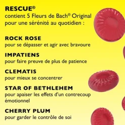 Fleurs de Bach Rescue pastilles Fruits rouges